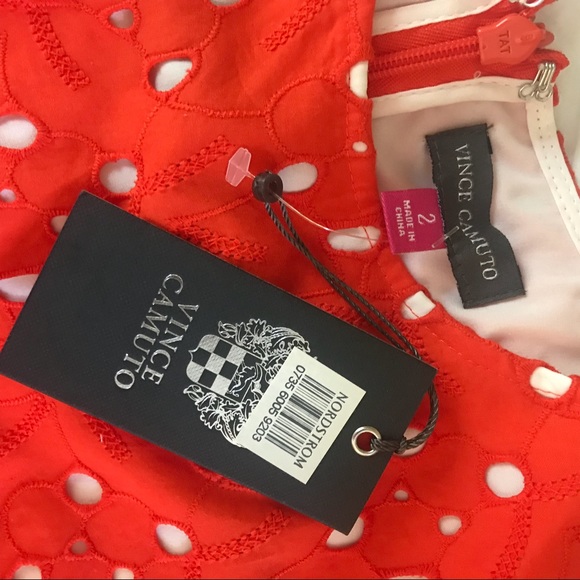 Vince Camuto Fiery Orange dress🔥✨ - Picture 5 of 6